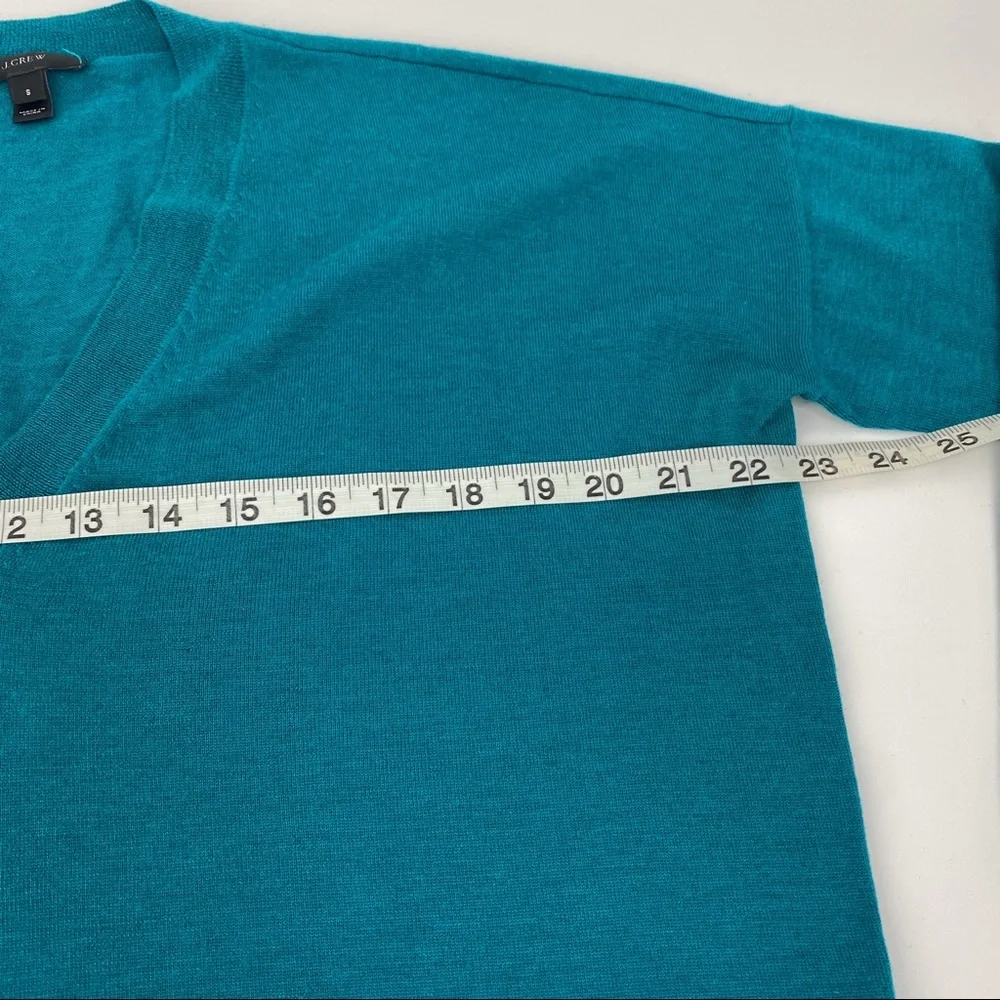 J. Crew Teal V-Neck Sweater